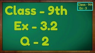 Class  9th Ex  32 Q 2 COORDINATE GEOMETRY Maths NCERT CBSE [upl. by Nido]