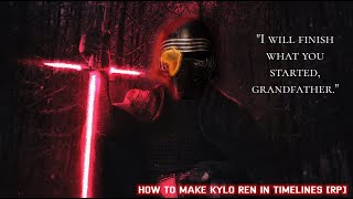 How to make a high quality Kylo Ren in Roblox Timelines RP [upl. by Olracnaig16]