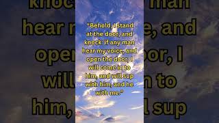 Bible Verse Of The Day Revelation 320  Key To Friendship With God [upl. by Kerred]