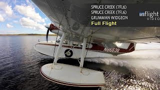 Grumman Widgeon Seaplane Full Flight with Water Landings  Spruce Creek Florida [upl. by Naryt135]