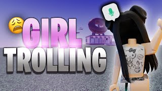 GIRL Voice TROLLING In ROBLOX 😩 [upl. by Eaton216]