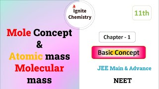 Mole Concept class 11  Chapter 1  NCERT [upl. by Assi]