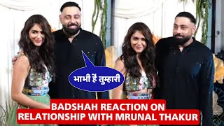 Badshah Reply on relationship with mrunal thakur Badshah Date Mrunal thakur Fans On Badshah [upl. by Buonomo]