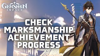 How to Check your Marksmanship Achievement Progress in Genshin Impact in 2024 [upl. by Nealah]