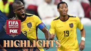 Qatar vs Ecuador Highlights  2022 FIFA World Cup [upl. by Gimble528]