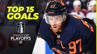 Top 15 Goals from the 2022 Stanley Cup Playoffs  NHL [upl. by Ahsirt953]