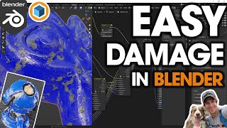 Easy MATERIAL DAMAGE in Blender with Fluent Materializer  How to Add 5 Kinds of Damage [upl. by Mcclelland989]