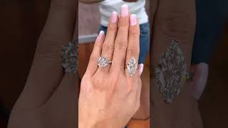 811ct Round vs 1061ct Marquise Diamond Engagement Rings – Big Rock Showdown [upl. by Hawkins705]