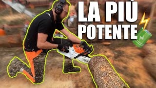 NUOVA MOTOSEGA STIHL MSA300 la motosega elettrica più potente sul mercato [upl. by Towne684]