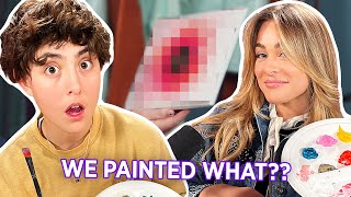 SURPRISING EACH OTHER WITH PAINTINGS 🎨 Ft Mal Glowenke [upl. by Dacey]