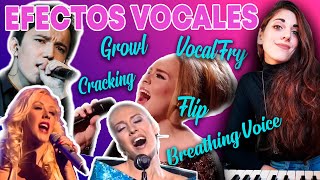 Efectos Vocales  Vocal Fry Breathing Voice Growl Cracking Flip  Ejemplos y Ejercicios [upl. by Pettiford79]