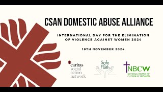 CSAN Domestic Abuse Alliance 2024 Nikki DhillonKeane Safe in Faith [upl. by Ameline]