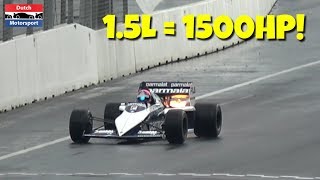 1500HP Brabham F1 BMW Turbo  MOST POWERFUL Formula One CAR [upl. by Lester]