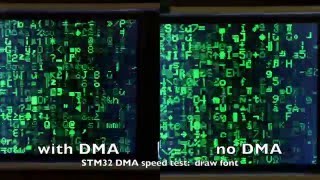 STM32 DMA Test on ST7735 [upl. by Euphemiah]