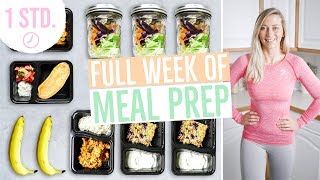 MEAL PREP für 1 Woche  Wochenplan zum Abnehmen  Vorkochen für 5 Tage [upl. by Renny]