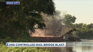 2nd Controlled Rail Bridge Blast [upl. by Beane]