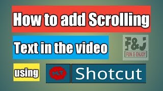 How to add Scrolling Text in Video  Shotcut video Editor Tutorial  Basics of HTML [upl. by Firman]