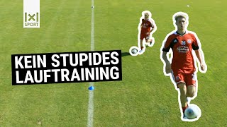 Ausdauertraining mit Ball  damits mehr Spaß macht Fußballübung zur Verbesserung der Kondition [upl. by Emmalynn]