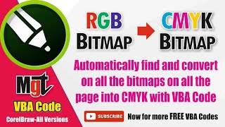 Convert RGB Bitmap to CMYK Mode in CorelDRAW  Convert All Bitmaps on all the pages RGB to CMYK Mode [upl. by Uos515]