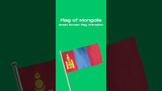 Mongolia 🇲🇳 Flag Animation Video [upl. by Kristofor]