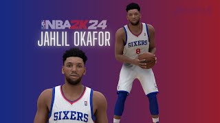 Jahlil Okafor Face Creation NBA 2K24 [upl. by Noeled]