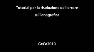 ERRORE 770 caso anagrafica [upl. by Hinckley]