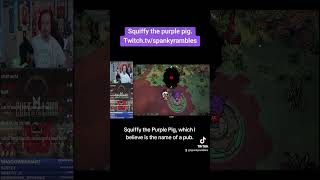 Squiffy the purple pig twitch cultofthelamb gaming clips shorts twitchstreamer [upl. by Nerti]