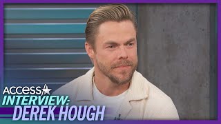 Derek Hough Emotionally Reflects On Late Len Goodman EXCLUSIVE [upl. by Negroj]