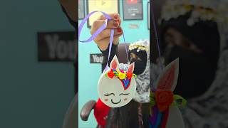 Cute Unicorn Paper Bag Craft idea for kids  kids Craft video viralshort shortsfeed youtubeshorts [upl. by Seiber]