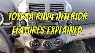 Toyota Rav4 Interior Features Explained [upl. by Giah]