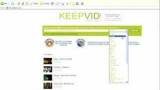 How to Save Youtube Videos Using Keepvid [upl. by Adest126]