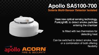 Apollo SA5100700 Soteria MultiSensor Detector Isolated [upl. by Honora]