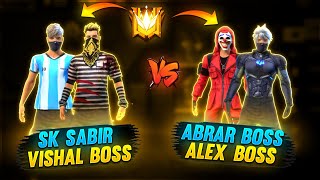 60000 DIAMONDS CHALLENGE  SK SABIR VISHAL VS ALEX ABRAR BOSS  GARENA FREE FIRE [upl. by Iover]