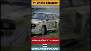 Michele Moutons Iconic 1000 Lakes Run in Group B Rally Legend [upl. by Aloke119]