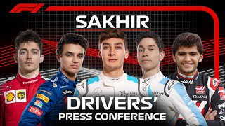 2020 Sakhir Grand Prix Press Conference Highlights [upl. by Regnig]