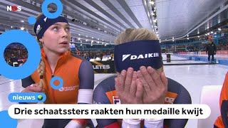 Tranen van vreugde en van verdriet tijdens WK schaatsen [upl. by Analla674]