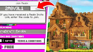 REALM SMP SERVER For Minecraft Bedrock 120 REALM CODE [upl. by Tal]