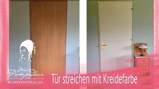 Tür streichen mit Kreidefarbe  MissPompadour Tutorial [upl. by Uah]