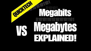 Megabits vs Megabytes [upl. by Aicelav]