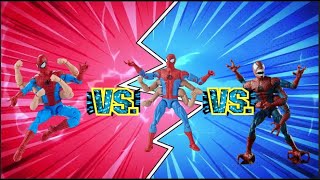 Toy Review Marvel Legends Six Arm Spider Men vs Doppelganger by Hasbro [upl. by Ynobe]