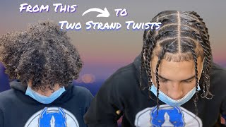 How to do Mens Two Strand Twists [upl. by Spillar]