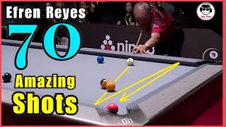 The Magician Efren Bata Reyes Top 70 Career Best Shots [upl. by Gawlas]