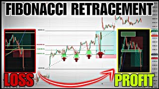 FIND SUPPORT AND RESISTANCE BY USING FIBONACCI RETRACEMENT trading [upl. by Gilliam37]