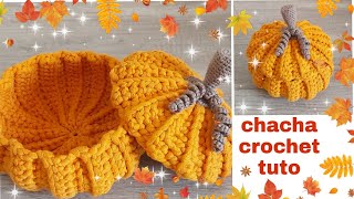 comment faire une citrouille bonbonnière au crochet très facile a faire 🎃 [upl. by Begga]