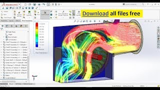 Learn Step by Step How to do Flow Simulation in SolidWorks on Cross Flow Turbine [upl. by Ahsercal294]