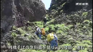 硫黄鳥島で測量 久米島町、地籍明確化へ [upl. by Eirised6]