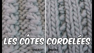 TUTO tricot  Apprendre le point côte cordelée [upl. by Dre363]