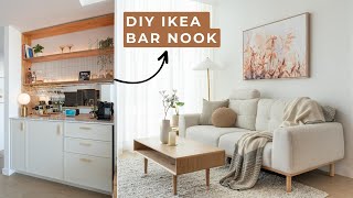 Small Apartment Makeover  City Apartment With DIY IKEA Home Bar  House To Home E11 [upl. by Kronick]