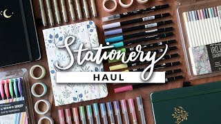 HUGE Stationery Haul Bullet Journal Supplies Markers amp Pens [upl. by Cami]