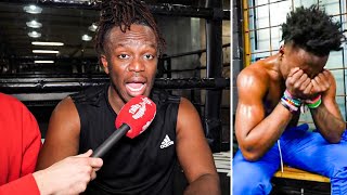 “SPEED WAS CRYING” KSI REACTS TO SPARRING SPEED JAKE PAUL WIN… [upl. by Yreneh347]